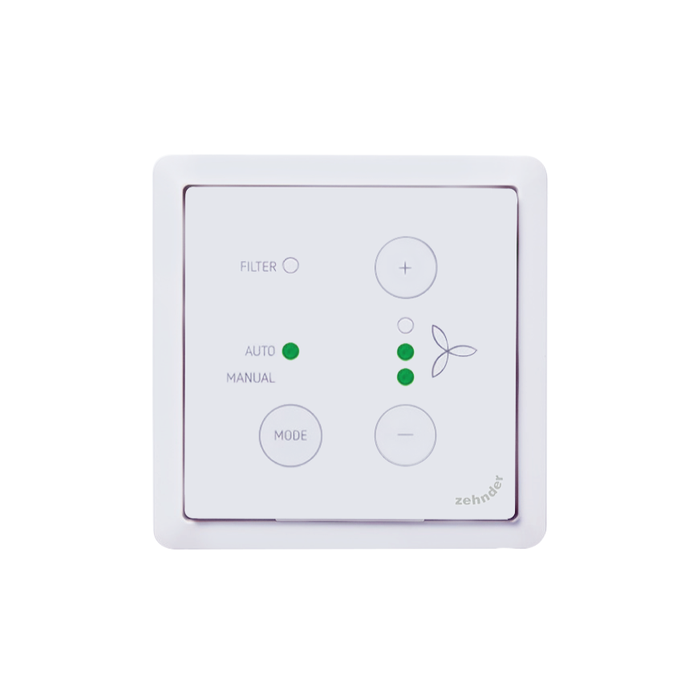 Bediening Zehnder ComfoSwitch C67/ComfoAir Q