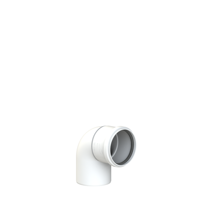 Bocht CoxDENS® | Ø80mm | 87° | Kort