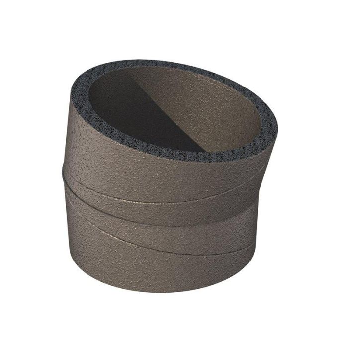 Bocht geïsoleerd Ubbink Aerfoam Ø200mm | 15°