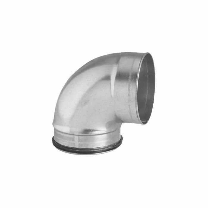 Bocht kort spirobuis Ø150mm | 90° | M-V | Safe