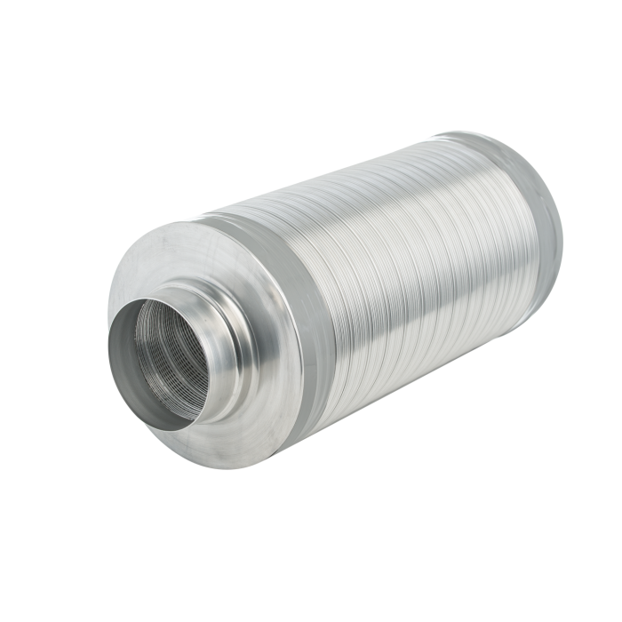 Geluiddemper spirobuis flexibel 50 | Ø125x1000mm | Alu
