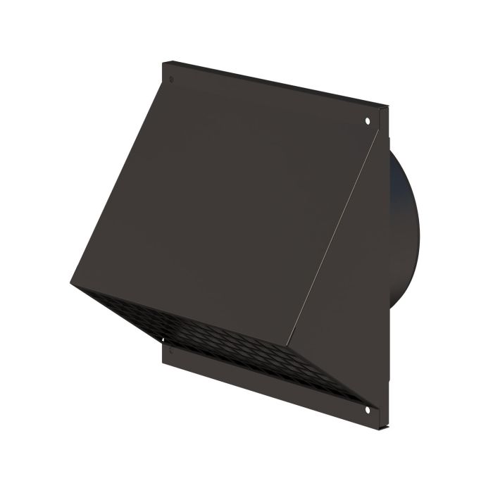 Gevelkap Ubbink Aerfoam | Ø125mm | Geïsoleerd | Zwart