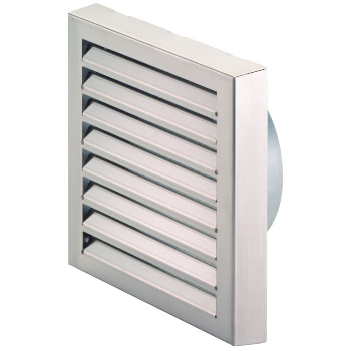 Gevelrooster Zehnder ComfoPipe+ Ø160mm | 280x280x37 mm |RVS