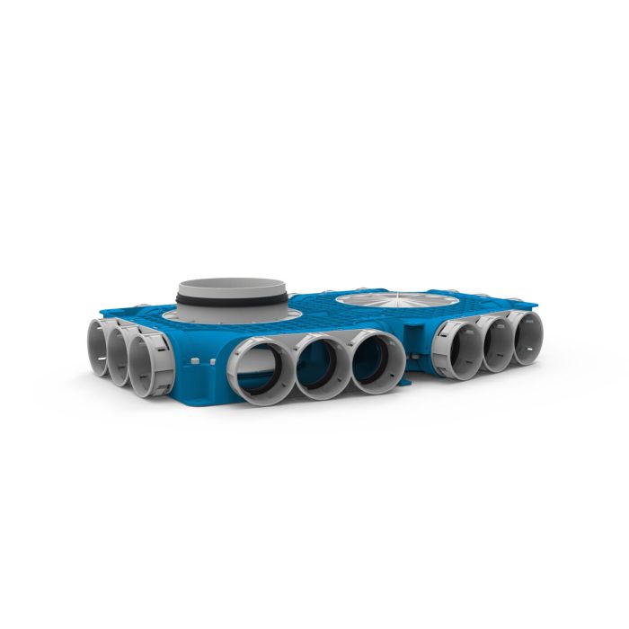 Instortverdeler Vent-Axia VTVG 69 160 | 18xØ69 zijaansl Tuit