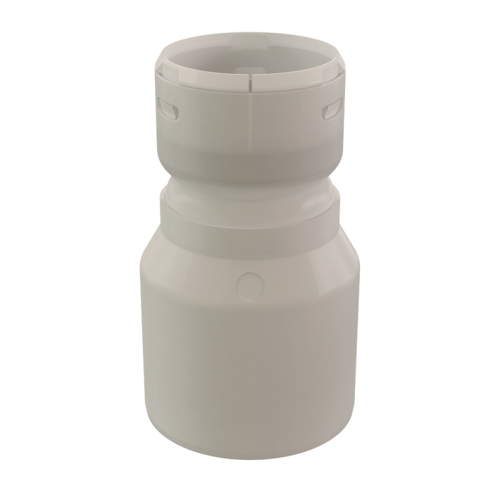 Koppelstuk Ubbink Rolux Flex | Flex60mm | Spie80mm | Transp.