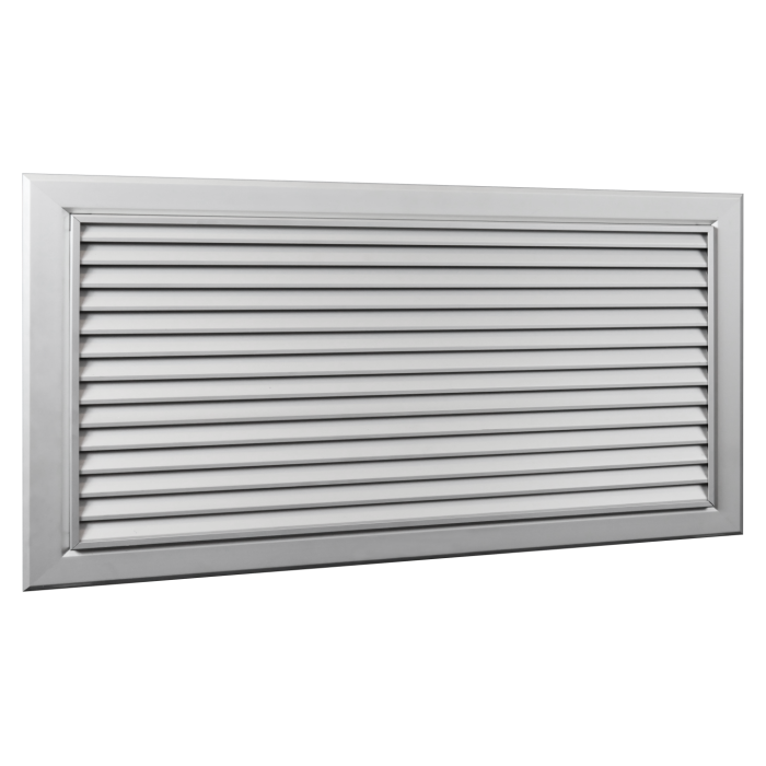 Rooster wand/deur zichtdicht SystemAir MR5 600x200mm | Alu