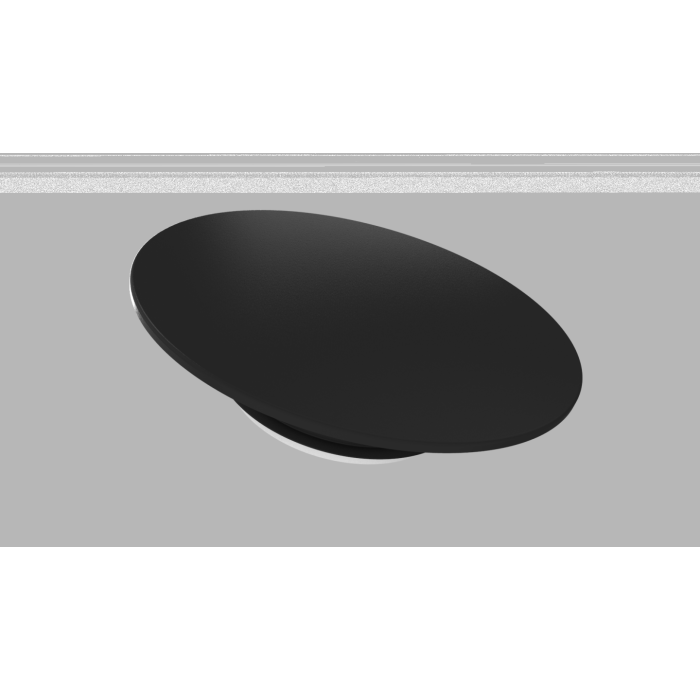 Toe- en afvoerventiel LINE/LINEi Ø125mm | Rond | Zwart