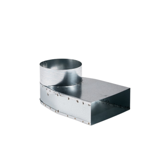 Traphoek symetrisch instort 170x80mm | 2x Ø160 mm