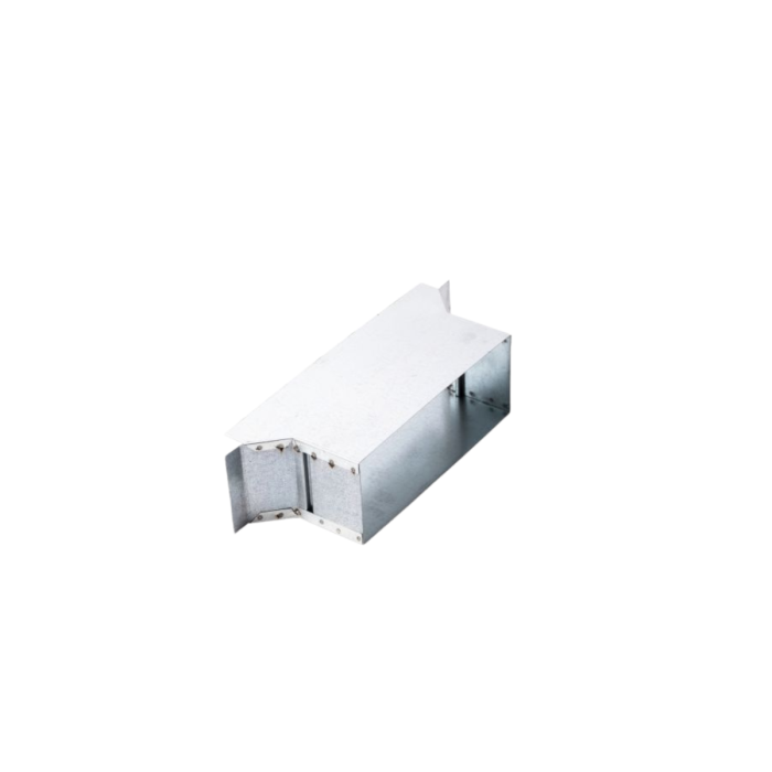 Zijaansluitstuk | 170x70mm | 90° | Instort | Stromend