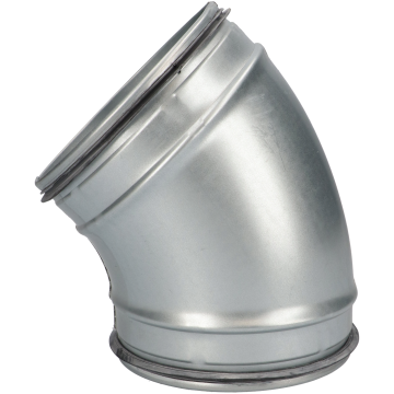 Bocht glad spirobuis Ø100mm | 45° | Safe