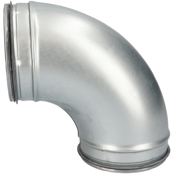 Bocht glad spirobuis Ø80mm | 90° | Safe