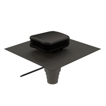 DDV Ubbink Valetis | Ø160-150-125-110-100mm | 15-67° | Zwart