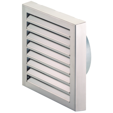 Gevelrooster Zehnder ComfoPipe+ Ø160mm | 280x280x37 mm |RVS