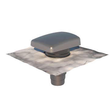 Ontluchtingspan lood Ubbink RVT 200 universeel | Grijs/blank