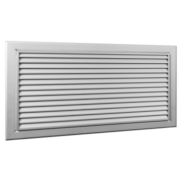 Rooster wand/deur zichtdicht SystemAir MR5 400x200mm | Alu