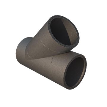 T stuk geïsoleerd Ubbink Aerfoam Ø180mm | 45°