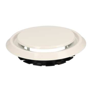 Toe- en afvoerventiel Zehnder ZSX 125 | 125mm | RVS | Wit