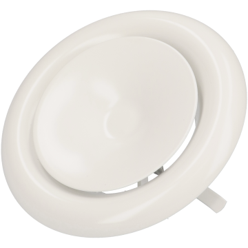 Toevoerventiel DEC DVSC-P Ø160mm | Klemveer | Metaal | Wit