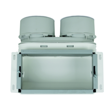 Wandcollector Vent-Axia | 2xØ90mm | Boven