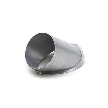 Zadelstuk spiro Ø100 buis 125mm | 45°